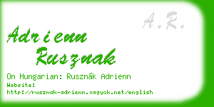 adrienn rusznak business card