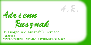 adrienn rusznak business card